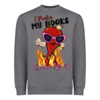 Storm i prefer my books extra spicy Heavyweight Sweatshirt - MaliasSmallBusiness