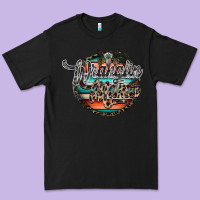 Wranglinn Mama Premium Tee Designed By Racoondesign