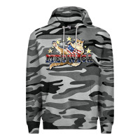 Slate Camo Meowica cat 4th of july Premium Hoodie - HowdyJamesFarm