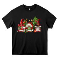 Black christmas gnomies Heavy Core Tee - FaDigitalArtStudio