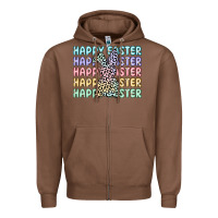 Chestnut happy easter Zipper Hoodie - Artiststas