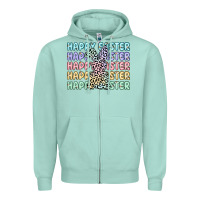 Seafoam happy easter Zipper Hoodie - Artiststas