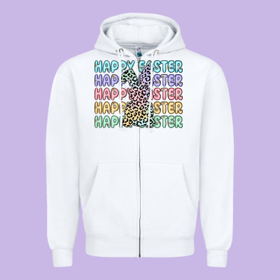 Happy Easter Zipper Hoodie Designed By Artiststas