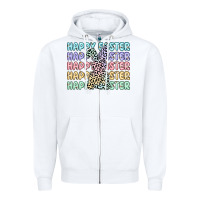 White happy easter Zipper Hoodie - Artiststas
