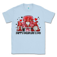 Dusty Blue happy valentine's day Classic Tee - MaliasSmallBusiness