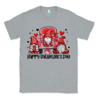 Heather Grey happy valentine's day Classic Tee - MaliasSmallBusiness