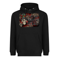 Black I'm so freaking merry skeleton messy bun Heavyweight Hoodie - NancyCooperArtShop