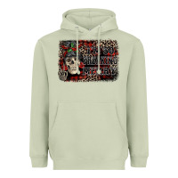 Matcha I'm so freaking merry skeleton messy bun Heavyweight Hoodie - NancyCooperArtShop