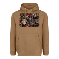 Toasted Coconut I'm so freaking merry skeleton messy bun Heavyweight Hoodie - NancyCooperArtShop