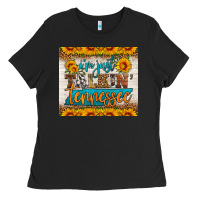 Black i'm just talking tennessee tumbler Ladies Tee - HRA Design Shop