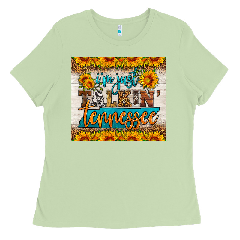 I'm Just Talking Tennessee Tumbler Ladies Tee by HRA Design Shop | Teevron