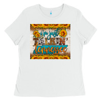 White i'm just talking tennessee tumbler Ladies Tee - HRA Design Shop