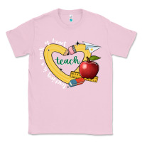 Bubblegum Pink teaching is a work of heart Classic Tee - JahusDesignShop
