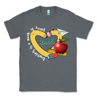 Charcoal Heather teaching is a work of heart Classic Tee - JahusDesignShop
