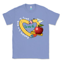 Colony Blue teaching is a work of heart Classic Tee - JahusDesignShop