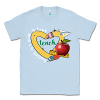 Dusty Blue teaching is a work of heart Classic Tee - JahusDesignShop