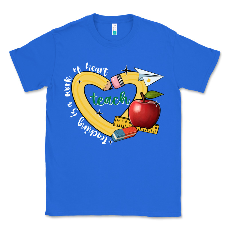 Teaching Is A Work Of Heart Classic Tee by JahusDesignShop | Teevron