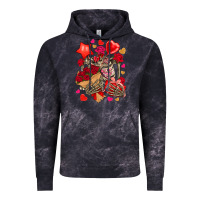Cloud Black valentines day skeleton Vintage Hoodie - NancyCooperArtShop