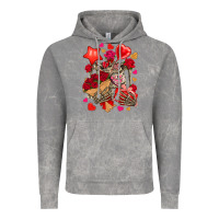 Cloud Rock valentines day skeleton Vintage Hoodie - NancyCooperArtShop