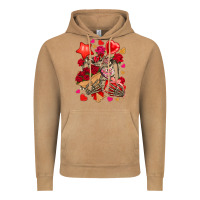 Vintage Camel valentines day skeleton Vintage Hoodie - NancyCooperArtShop