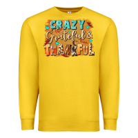 Lemon Crazy grateful and thankful Premium Sweatshirt - NancyCooperArtShop