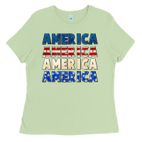 Matcha America 4th of July Ladies Tee - CowGirlArtShop