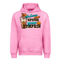 Fuchsia Pink whatever spice your pumpkin coffee cup Urban Hoodie - FaDigitalArtStudio