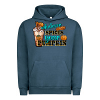 Pigment Midnight Navy whatever spice your pumpkin coffee cup Urban Hoodie - FaDigitalArtStudio