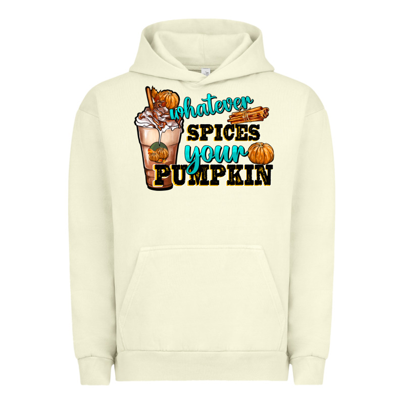 Whatever Spice Your Pumpkin Coffee Cup Urban Hoodie by FaDigitalArtStudio | Teevron