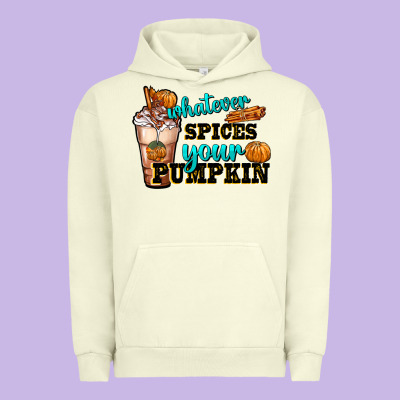 Whatever Spice Your Pumpkin Coffee Cup Urban Hoodie Designed By Fadigitalartstudio