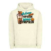 Pigment Pistachio whatever spice your pumpkin coffee cup Urban Hoodie - FaDigitalArtStudio