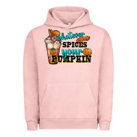 Pigment Salmon whatever spice your pumpkin coffee cup Urban Hoodie - FaDigitalArtStudio