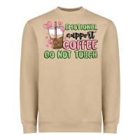 Mushroom emotional support coffee do not touch Heavyweight Sweatshirt - MaliasSmallBusiness