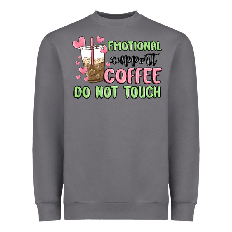 Emotional Support Coffee Do Not Touch Heavyweight Sweatshirt by MaliasSmallBusiness | Teevron