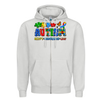 Dove Grey autism accept understand love Zipper Hoodie - Artiststas