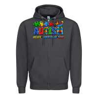 Smoke autism accept understand love Zipper Hoodie - Artiststas
