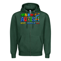 Sports Green autism accept understand love Zipper Hoodie - Artiststas