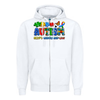 White autism accept understand love Zipper Hoodie - Artiststas