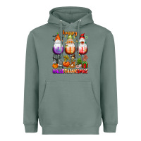 Sage Happy Hallothanksmas wine glasses and gnomes Heavyweight Hoodie - texasbilliewilder
