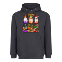 Smoke Happy Hallothanksmas wine glasses and gnomes Heavyweight Hoodie - texasbilliewilder