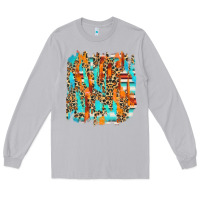 Moon Dust serape with leopard pattern Long Sleeve Tee - NancyCooperArtShop