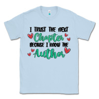 Dusty Blue capter author Classic Tee - MaliasSmallBusiness