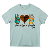 Arona Peace Love Pumpkin Spice Heavy Core Tee - CowhideDigitalArt