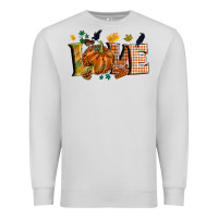 Dove Grey Fall love Premium Sweatshirt - NancyCooperArtShop
