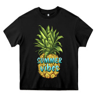 Black summer vibes pineapple Heavy Core Tee - BarkalooDesign