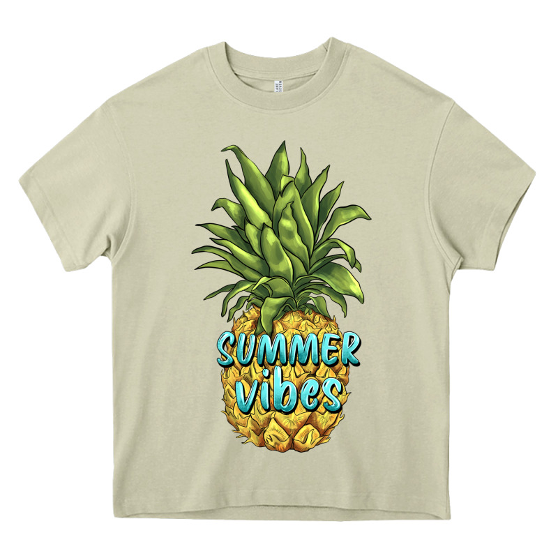 Summer Vibes Pineapple Heavy Core Tee by BarkalooDesign | Teevron