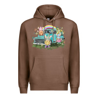 Chestnut Easter gnomies with truck Easter Day Premium Hoodie - HowdyJamesFarm