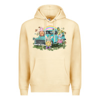 Pina Colada Easter gnomies with truck Easter Day Premium Hoodie - HowdyJamesFarm