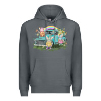 Rock Easter gnomies with truck Easter Day Premium Hoodie - HowdyJamesFarm