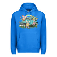 True Royal Easter gnomies with truck Easter Day Premium Hoodie - HowdyJamesFarm